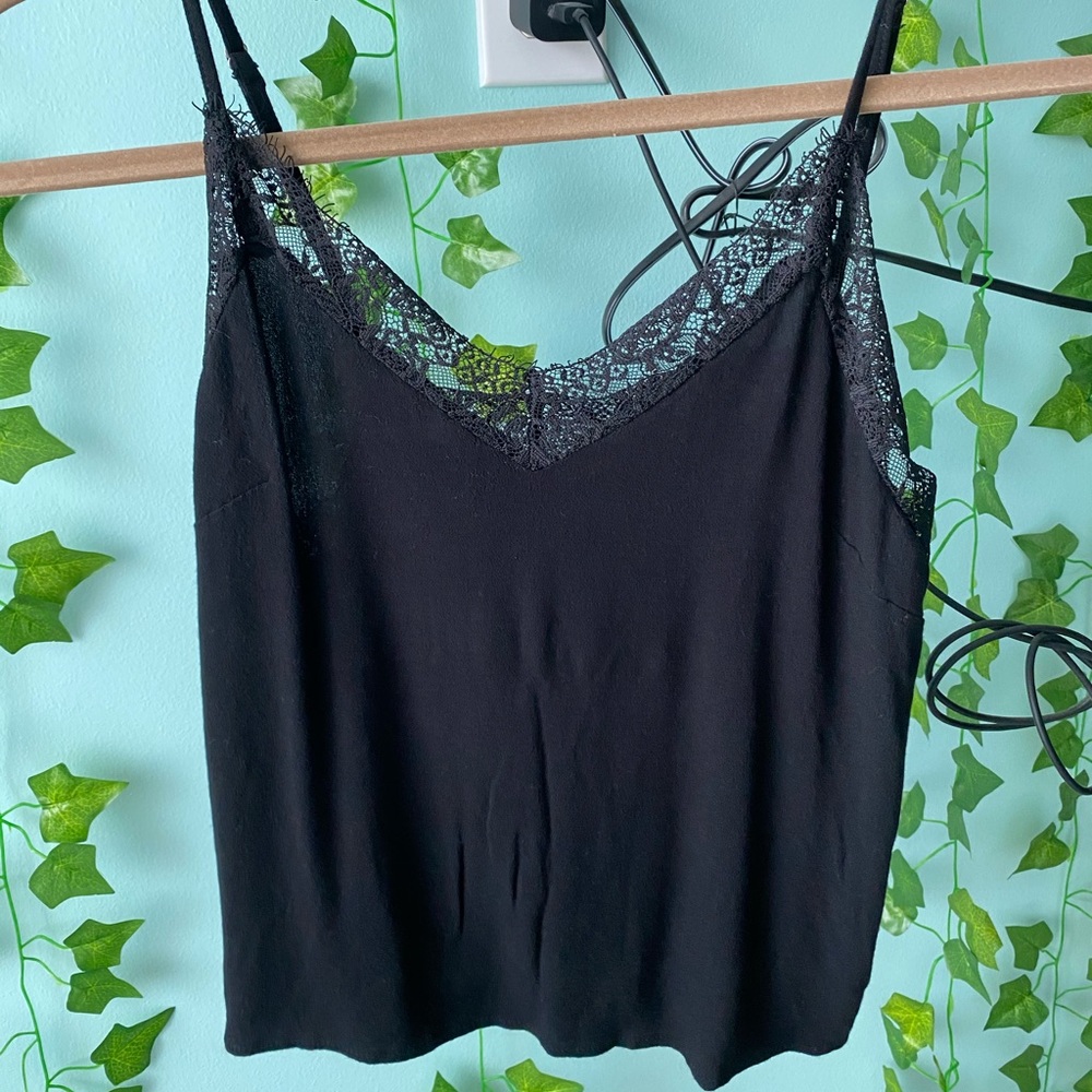 black lace cami